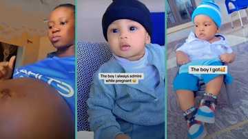 New mum in awe as her newborn bears striking resemblance with baby she admired during pregnancy