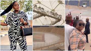 Eniola Badmus stirs mixed reactions as she shares video of inauguration concert venue