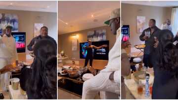 "Na Azul dem dey use do holy communion": Cubana Chiefpriest marks birthday with Davido's Pastor Tobi in London