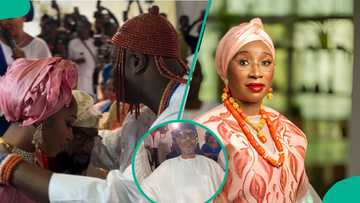Ooni of Ife prays for Olori Ronke's daughter at wedding, raises eyebrows online