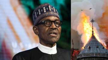 President Buhari reacts to fire incident at iconic Notre Dame Cathedral in France