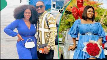 "Gift Jnr Pope's wife": Man blasts Ruby Ojiakor over new car in 3 months after bestie's death