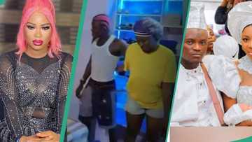 Portable 1st wife Bewaji cries a storm following the romantic reception singer's 4th baby gave him