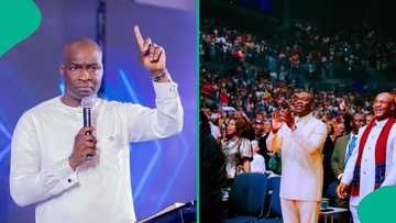 Powerful Nigerian pastor storms UK, shuts down popular 21, 000 capacity arena, "This is revival"