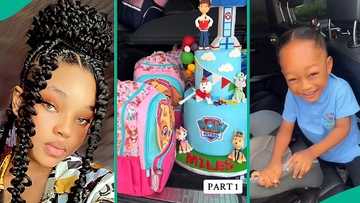 Nigerian mum splurges N5 million on son's 4th birthday celebration, displays N400k cake in video