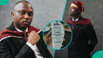 UNILAG Surveying student who started with 2.85 GPA graduates in style, mentions his CGPA