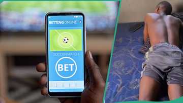 Nigerian youth sad after losing N200k he won on sports betting right after winning it, video emerges