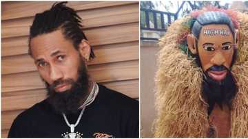 Masquerade who looks just like rapper Phyno sets social media on frenzy