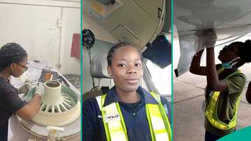 Young female aircraft engineer narrates how she started repairing aeroplanes, shares experience