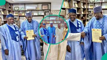 Sheikh Kabiru Gombe ya samu sarauta, an ga manyan malamai na taya shi murna a hotuna