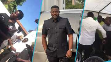 John Dumelo involved in a heated fight at a voting centre on UG campus, details drop as video trends