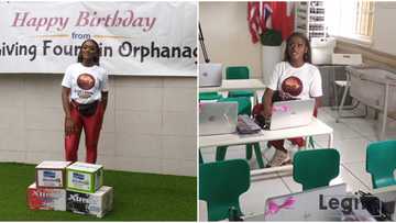 Nollywood actress Linda Osifo donates laptops to children in Lagos orphanage