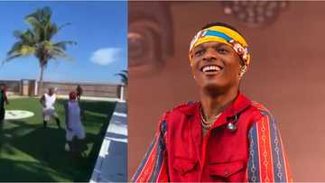Video of Grammy award winner Wizkid dribbling and playing street football with friends in Lagos goes viral