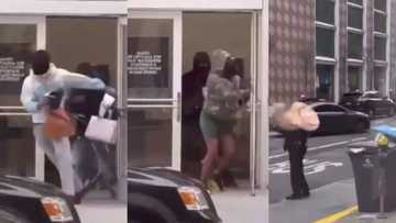 Camera captures intriguing moment thieves escapes from US store with expensive bags