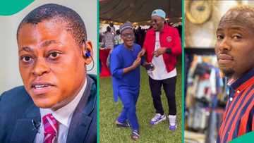 "So na camera make Rufai Oseni tall": Lege Miami, media personality link up, video spurs reactions