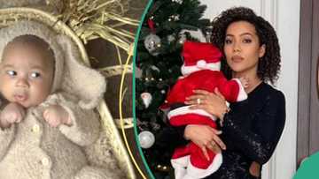 BBNaija Maria and newborn son wish fans a beautiful Christmas celebration as she unveils his cute face