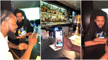 AG baby is truly my baby, Simi gushes as Adekunle Gold surprises her with video call from rapper JCole