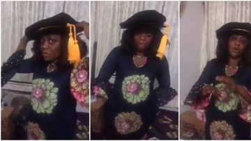 All is set and ready for my convocation ceremony - Excited Helen Paul says as she tries on her cap (video)