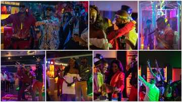 BBNaija 2020: Photos capture how housemates danced, "booed" up on dance floor, Erica and Laycon rocked, didn't mind Kiddwaya