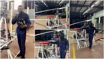 I've been working on it for 4yrs - Man who wants to build helicopter carries out flight test, shares photos