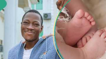 "Na two I give belle": DJ Chicken says he is expecting third baby next week after welcoming twins