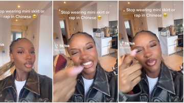 “So accurate”: Ayra Starr chooses between rapping in Chinese and dumping her mini skirts, funny video trends