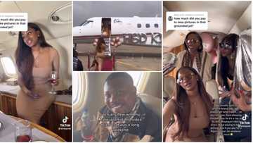 “Do am if e easy”: Reactions as Kim Oprah replies troll who claimed she took birthday photos with grounded jet