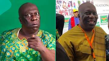 Actor Charles Awurum's tag at ADC convention draws reactions: "Them no fit spell Delegate?"