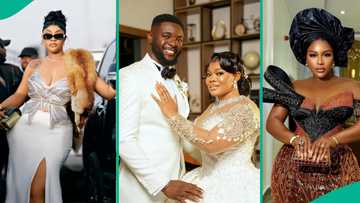 Angela Okorie throws shade after awkward moment with Destiny Etiko at Ruby Ojiakor’s wedding