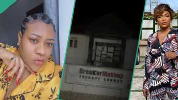 "I give you 30mins": Video as Nkechi Blessing storms Blessing CEO's lounge for physical fight