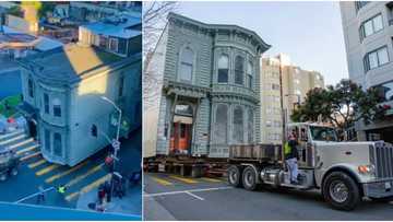 Residents in awe as video shows moment house is lifted and moved to new location