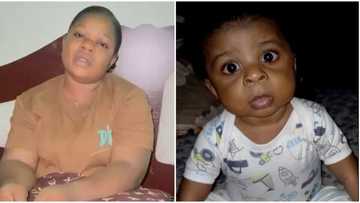 "Davido please save my son from dying": Nigerian mum cries for public help over sick kid who needs urgent care