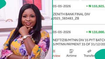 Lady who bought Zenith Bank and MTN shares displays how much dividends they sent her
