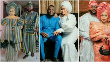 Tayo Adeniyi shares adorable videos from wedding ceremony, shows off hubby as colleagues gush over them