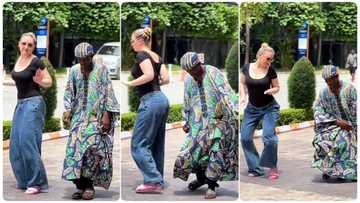 Nigerian man and Oyinbo lady dig it out on the dance floor, people choose their favorite in video
