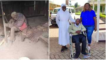 Old man maltreated and left for dead by his brothers who wanted to inherit his land rescued, photos emerge
