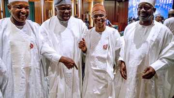 An yi ganawar sirri tsakanin Buhari da wasu gwamnoni uku