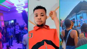 Man hosts housewarming party as he builds fine house, flaunts beautiful interior in sweet video