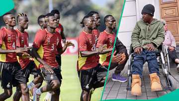 Tears as ex-Ghana footballer reportedly homeless in Germany after giving €20,000 to church, video