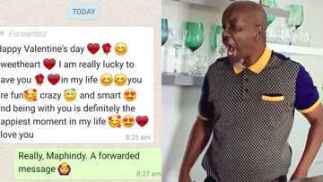 Lady's forwarded Whatsapp text to her boyfriend for Val leaks, cause huge reactions, many are amused