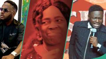 "Men cry too": Comedian I Go Save breaks down in tears as he introduces his mom at his show