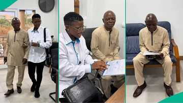 Excited father follows daughter to office after she secured job as marketing officer, video trends