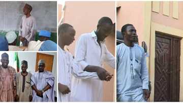 Blind Nigerian teacher who taught voluntarily for years gets surprise employment from governor after home gift
