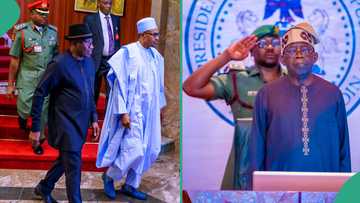 Protest: Former presidents, Jonathan, Buhari, hold closed-door meeting with Tinubu, Obasanjo absent