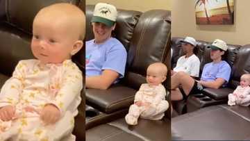 "She is already part of the gang": Baby joins adults and chills with them confidently, video goes viral