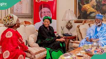 Tinubu's wife pays visit to top Nigerian heads of state, military president; names, photos released