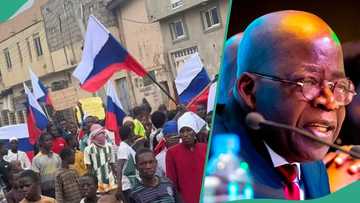 BREAKING: Russia finally opens up on protesters raising its flags in northern Nigeria