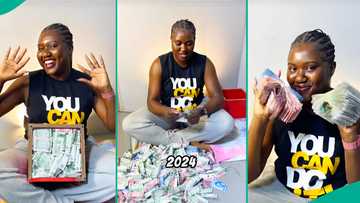 Lady who opened her piggy box after saving for a year shares how much she found inside, many react