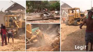 Father of 4 weeps as govt demolishes his house of 15 years, says his family are now homeless, seeks help