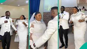 Lady who experienced 7 failed relationships celebrates as she finally gets married, video trends